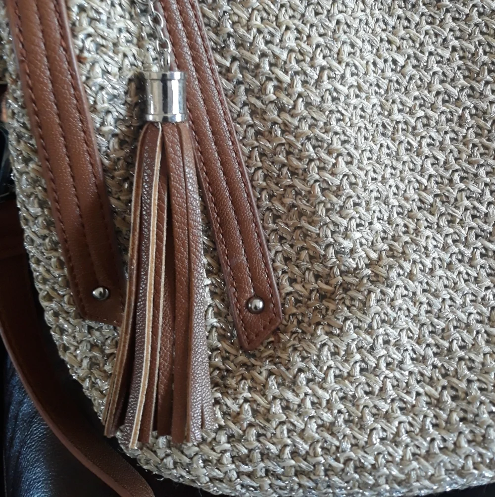 Tan boho purse